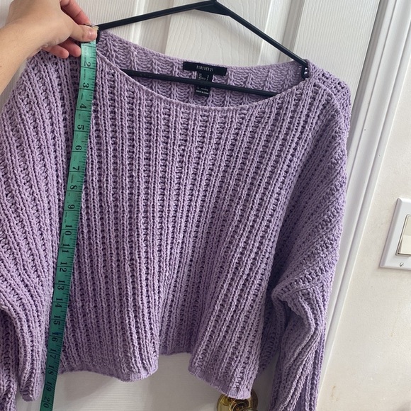 Forever 21 cropped sweater, mauve color - Picture 7 of 7